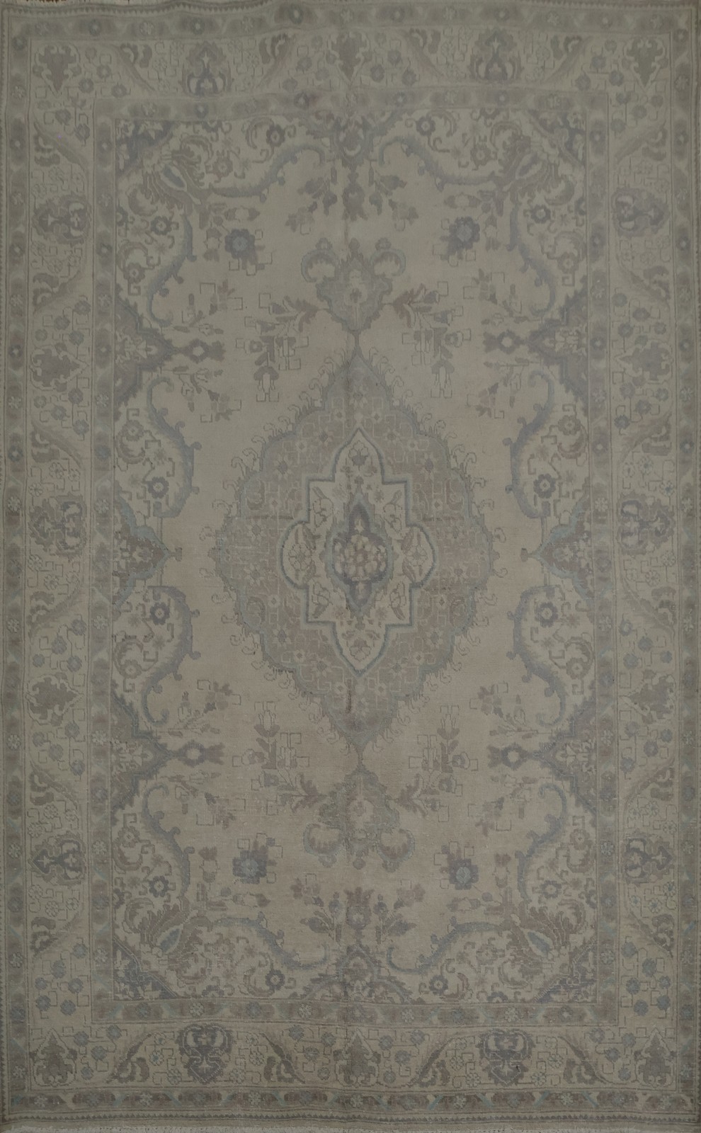 Muted Living Room Area Rug 7x10 Wool Hand-made Medallion Classic Carpet gallery