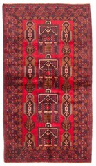 Vintage Hand-Knotted Area Rug 3’5″ x 6’1″ Traditional Oriental Wool Carpet