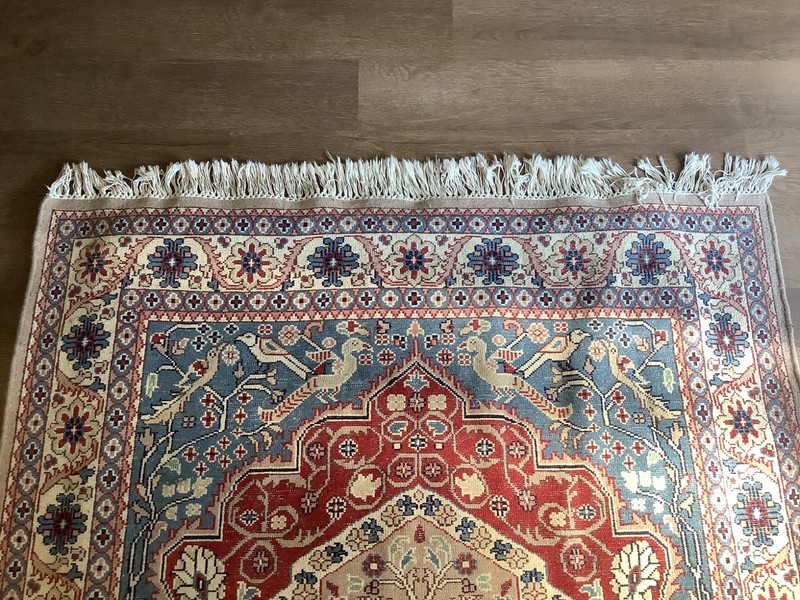 4'1"x6'1" Collector Antique Extra Fine Hand-Knotted 100% Wool Rug. gallery