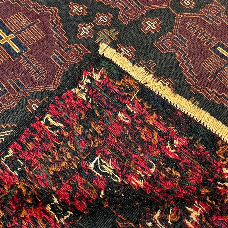 Handmade Adreskan Sumak Kilim Rug 4'3x7'2 Tribal Wool Vintage Turkish Style Rug gallery
