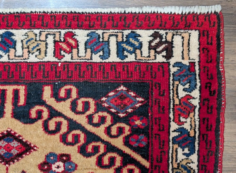 Per'sian Sarab Runner Rug 3.4 x 13.8, Geometric Medallions, Tribal gallery