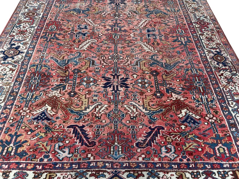 8x11 Antique Traditional Geometric Handmade Rose Wool Area Rug Classic Design gallery