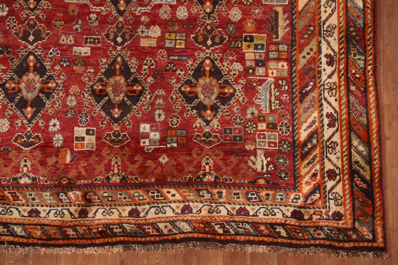 Vegetable Dye Handmade Area Rug 5x8 Traditional Geometric Home Decor Tribal Rug gallery