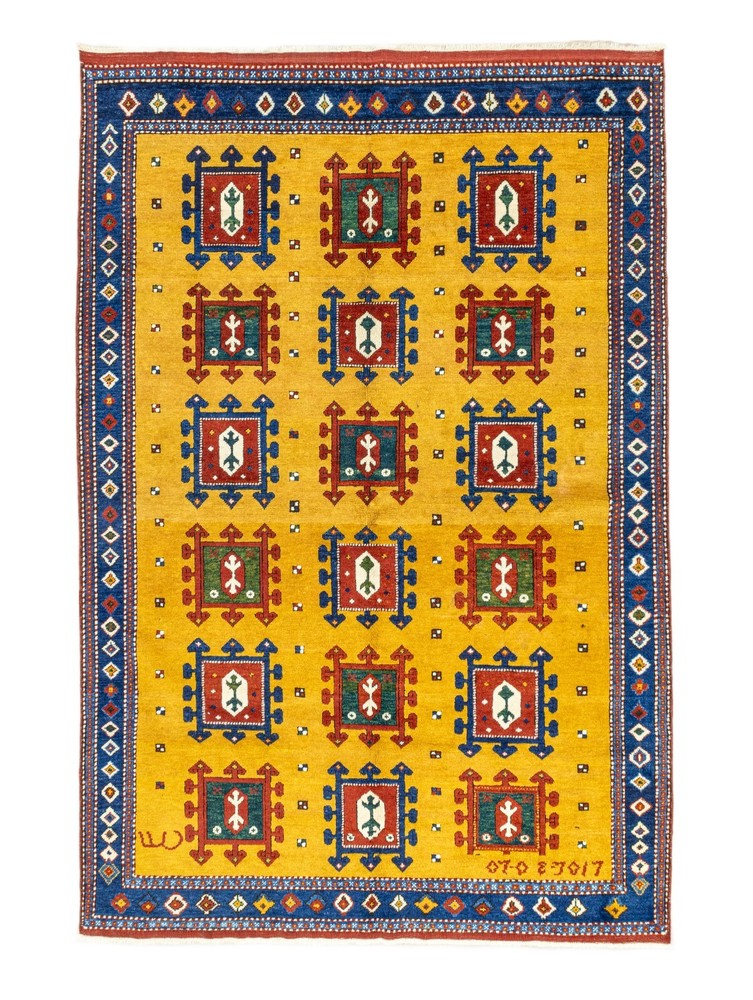 Hand-Knotted 5.3x7.10 ft Turkish Oushak Area Rug,Antique Style Natural Color Rug