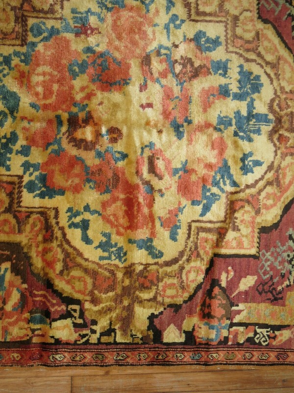 Antique Caucasian Armenian Karabagh Rug Size 4'5''x5'10'' Dated 1934 gallery