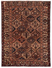 Vintage Hand-Knotted Carpet 4’11” x 6’7″ Traditional Oriental Wool Area Rug