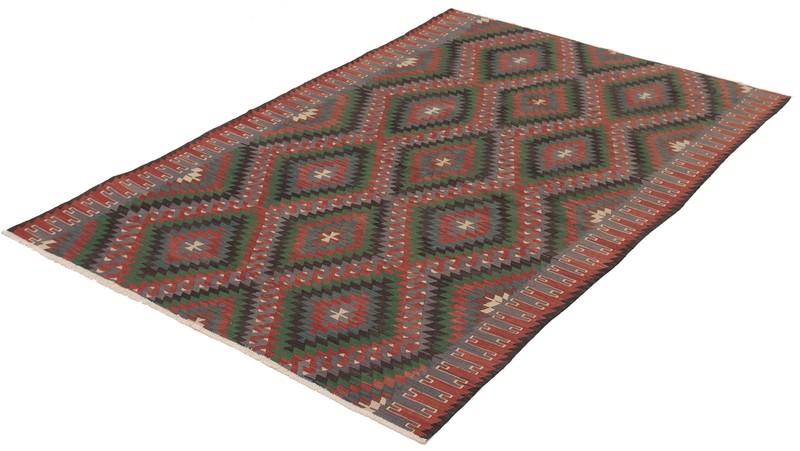 Vintage Hand Woven Area Rug 5'5" x 8'11" Traditional Wool Oriental Carpet gallery