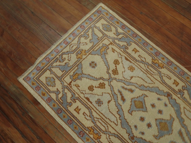 Modern Unique Turkish Oushak Ushak Rug Runner 2'8''x16'8'' gallery