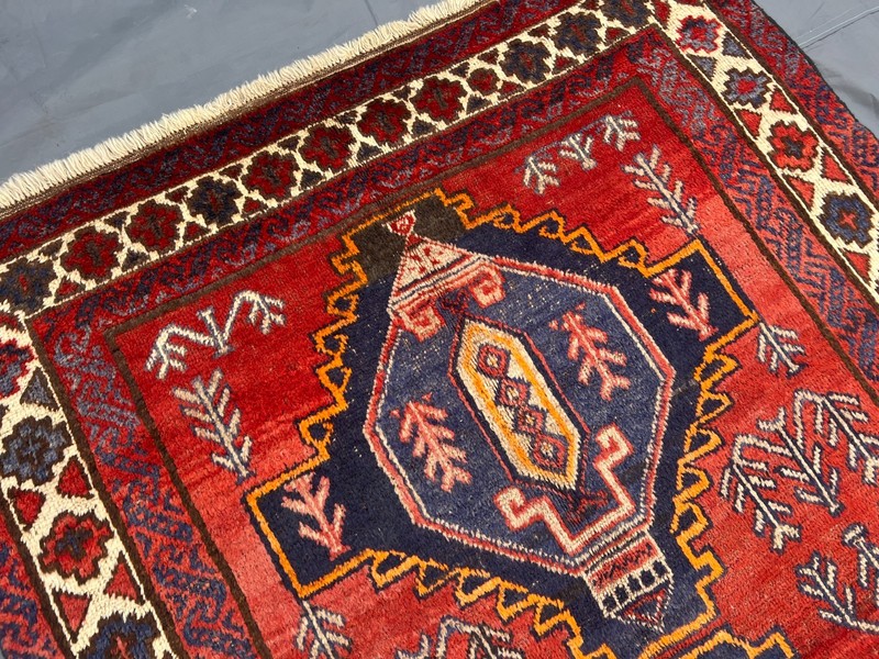 4'6 x 7'1 ft Antique Afghan Baluchi Rug Hand Knotted Tribal Wool Oriental Carpet gallery
