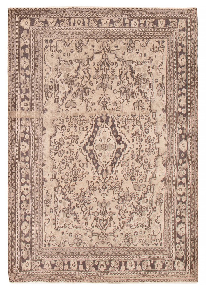 Traditional Vintage Hand-Knotted Area Rug 6'8" x 9'7" Oriental Wool Carpet