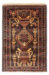 Vintage Traditional Hand-Knotted Area Rug 2’9″ x 4’5″ Oriental Wool Carpet