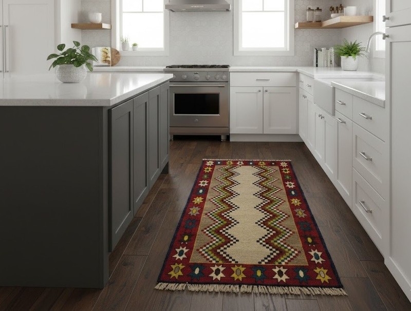 3X6 ft Hand-Knotted Tribal Vintage Rug Multicolored Farmhouse Oriental Carpet gallery