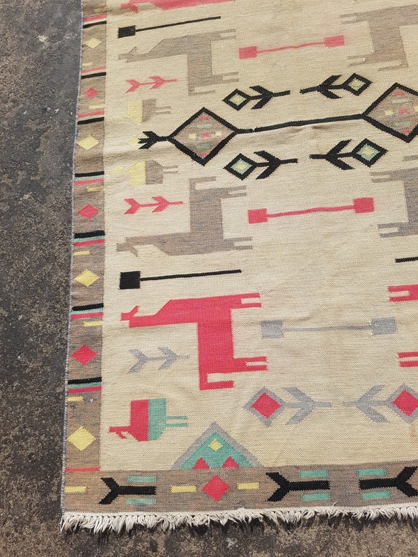 Vintage Traditional Handmade Beautiful Turkish Floor Rug Carpet 176x122 cm gallery
