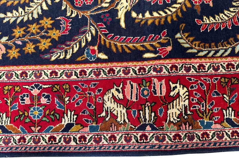 4x6 Antique Traditional Oriental Handmade Tree of Life Area Rug 117cm x 170cm gallery