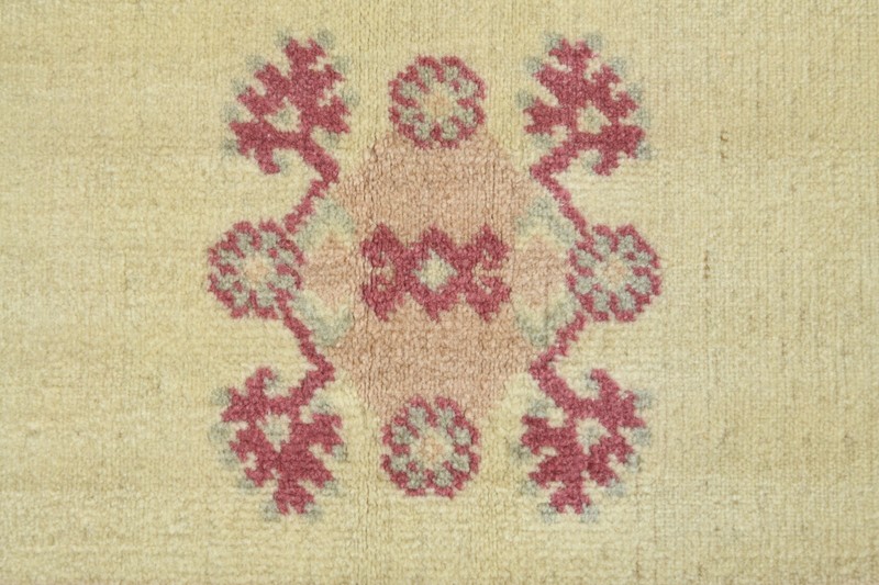 2x5 Turkish Area Rug Hand-Knotted Vintage Neutral Wool Rug Oushak Carpet,836 gallery