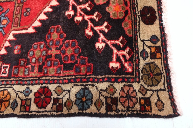3'11" x 9'11" Vintage Hand-knotted Runner Rug Traditional Oriental Wool Carpet gallery