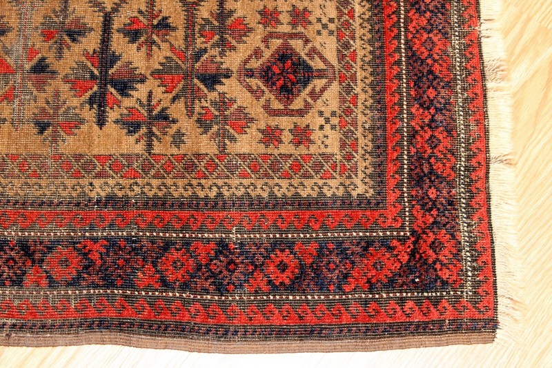 _ANTIQUE_BLEUCH_RUG_3' x 5' Tribal 19th Century Afghan Prayer Rug 2'9" x 4'9" gallery