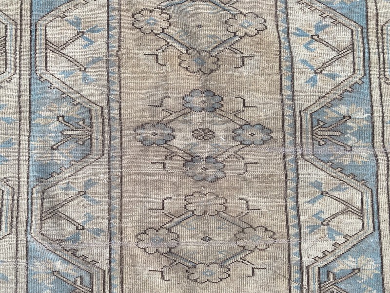 Earth Tone Vintage Turkish Area Rug 3.7 x 5.8 ft Handwoven Bohemian Carpet gallery