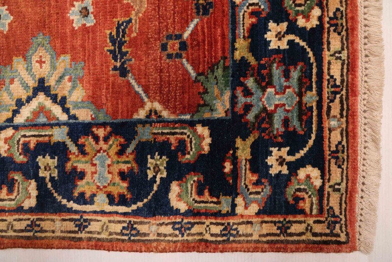 Vintage Hand-Knotted Area Rug 4'0" x 6'3" Traditional Wool Carpet gallery