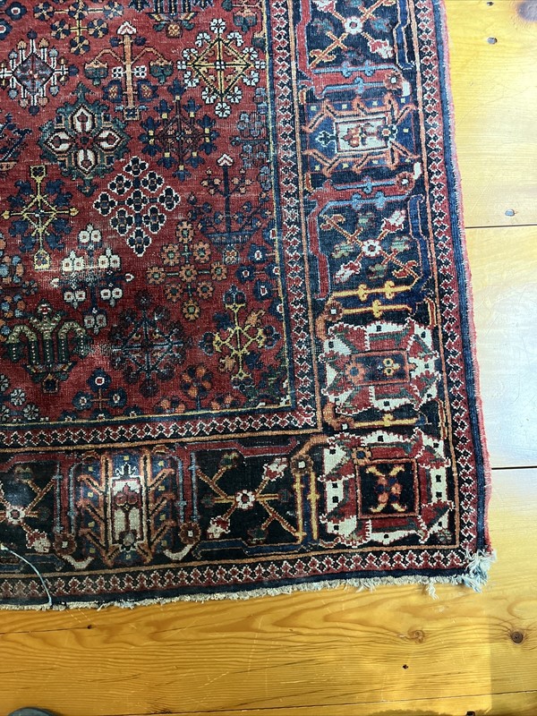 Large Antique Oriental Rug High Quality, Tightly Woven Intricate Design 79”x 51” gallery