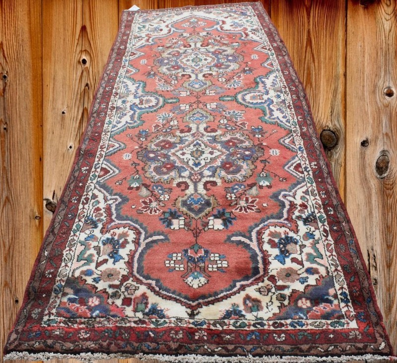 3'6 x 10'2 Semi Antique Hand Knotted Wool Runner Oriental Carpet Area Rug 4 x 10 gallery