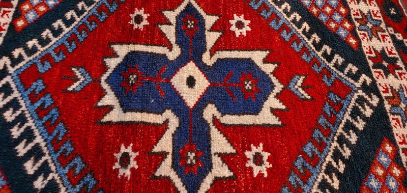 Turkish vintage square rug, area rug, handmade, 3 x 3 ft gallery