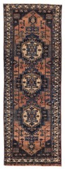 3’6″ x 9’9″ Vintage Hand-knotted Runner Rug Traditional Oriental Wool Carpet