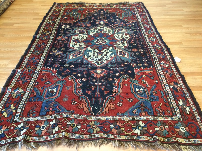 Lovely Lori - 1940s Antique Oriental Rug - Tribal Nomadic Carpet - 5.6 x 8.9 ft gallery