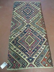 2′ 1″ X 4′ 4″ Antique Handmade Bagface Kilim Shirvan Caucasian Wool Rug Nice