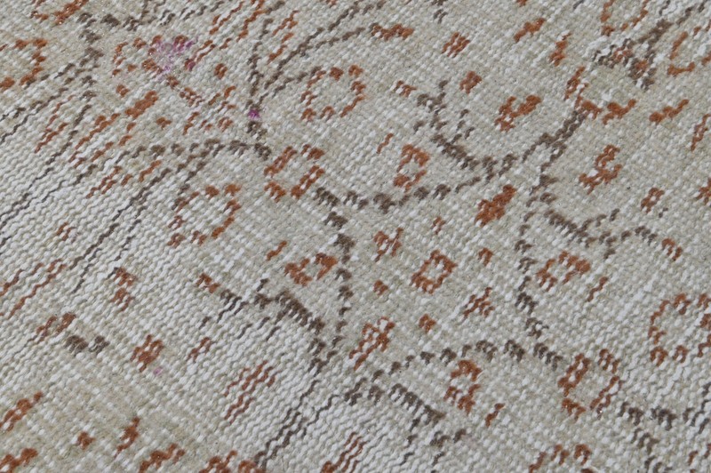 Vintage Turkish Oushak Rug, Beige 5x8 ft, Handmade Wool, Bohemian Anatolian gallery