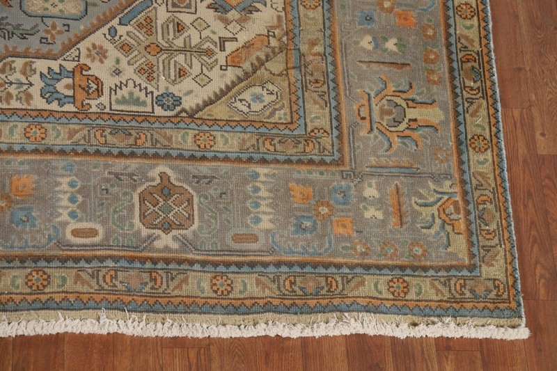 Handmade Over-dyed Distressed Area Rug 8x11 Ft Oriental Medallion Wool Carpet gallery