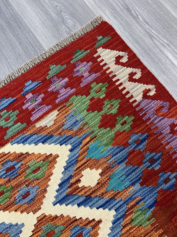 Vintage Kilim Traditional Hand Made Oriental Wool Kilim 5ftx3.2ft 151cmx100cm gallery