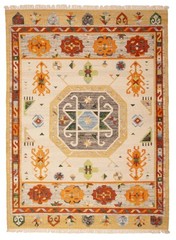 Vintage 5’4″ x 7’9″ Traditional Wool Hand Woven Oriental Area Rug