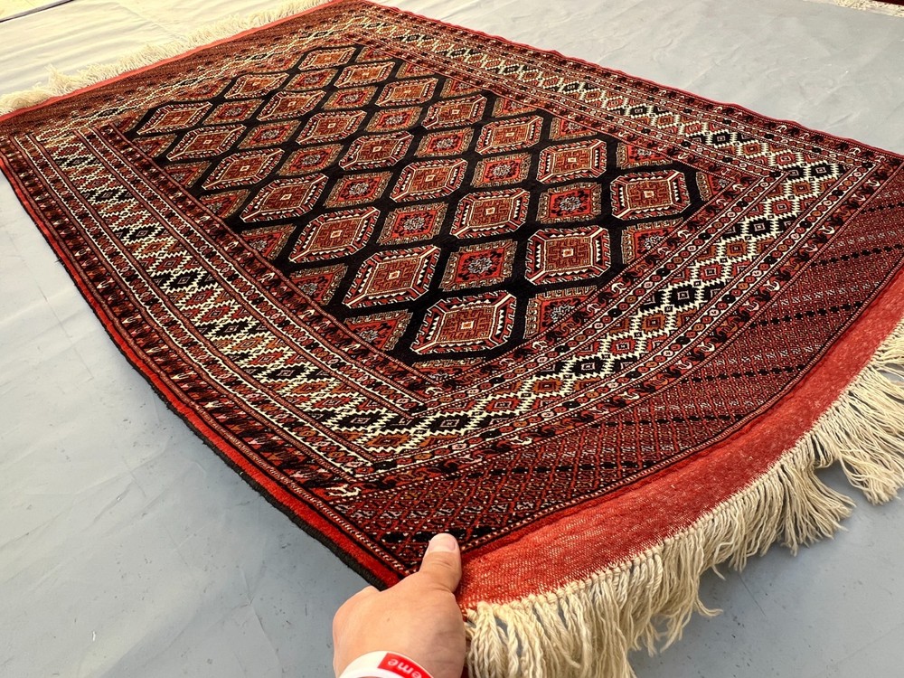7 X 4'5 Stunning Natural Vegetable Dye Geometric Pattern Zahir Shahi Afghan Rug