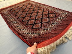 7 X 4’5 Stunning Natural Vegetable Dye Geometric Pattern Zahir Shahi Afghan Rug
