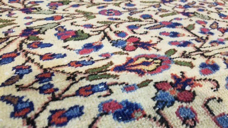 Antique 1900-1930s Floral Turkish Hereke Rug 5' × 9'8" gallery