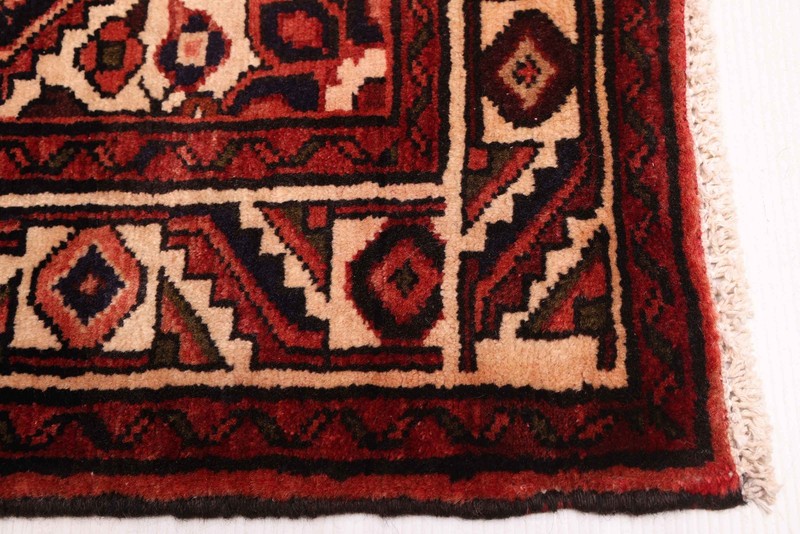 3'7" x 9'11" Vintage Hand-knotted Runner Rug Traditional Oriental Wool Carpet gallery