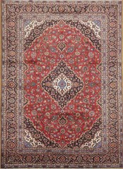 Classic Handmade Living Room Rug 9×13 Medallion Traditional Wool Vintage Carpet