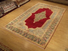 7 x 11 Vintage Handmade High Quality Antique Lavar Oriental Rug _Soft Fine Wool