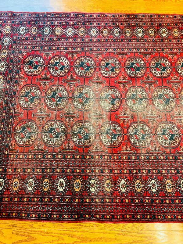 7 x 4 ft Antique Turkmen Ensi Hand Knotted Wool Rug gallery