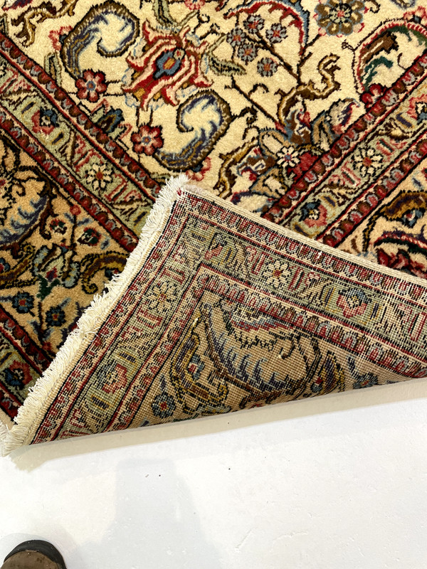Antique Oriental Hand-Knotted Wool Area Rug Ivory/Beige/Blue/Red 9'10" x 12'9" gallery