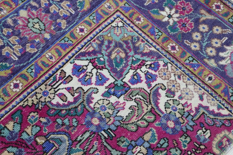 Oriental Small Rug Handmade Foyer Decor Floral Doormat Entryway Carpet 3x3ft gallery