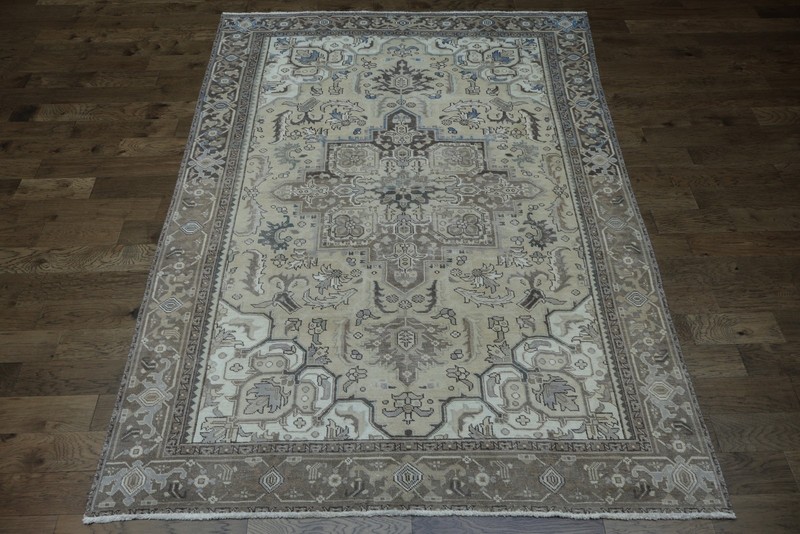 Vintage Geometric Muted Area Rug 8x11 Ft Handmade Traditional Wool Carpet gallery