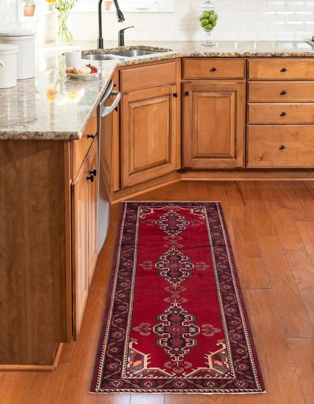 3'6" x 9'10" Vintage Hand-knotted Runner Rug Traditional Oriental Wool Carpet gallery