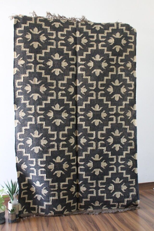 Rug Rectangle Wool Jute Handmade Rug Home Hallway Vintage Area Rugs Kilim Carpet gallery