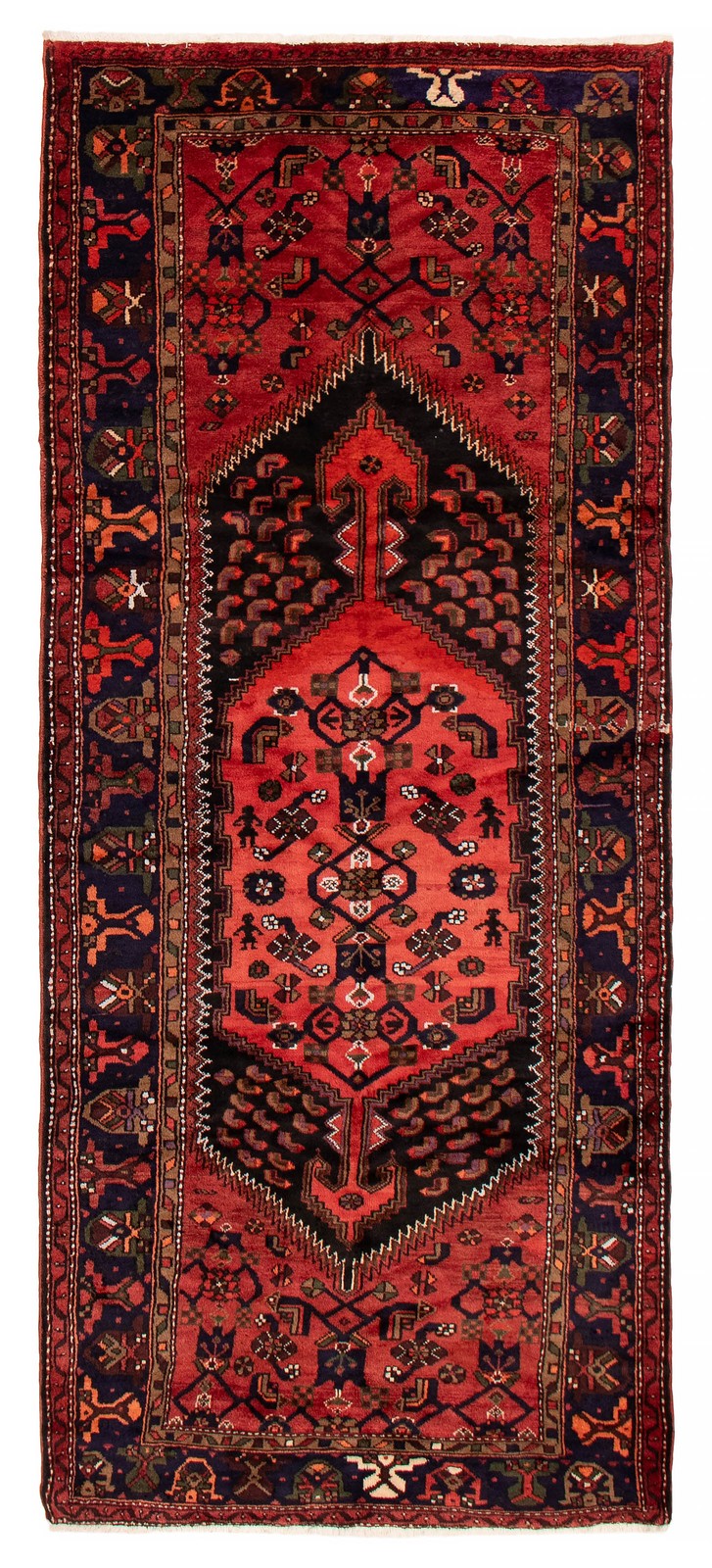 Vintage Traditional Hand-Knotted Area Rug 4'4" x 9'10" Oriental Wool Carpet gallery