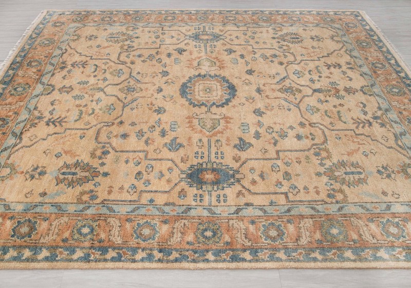 Hand Knotted Oushak Rug 4x6 5x7 6x9 7x10 8x11 9x12 10x14 12x15 Woolen Area Rugs gallery
