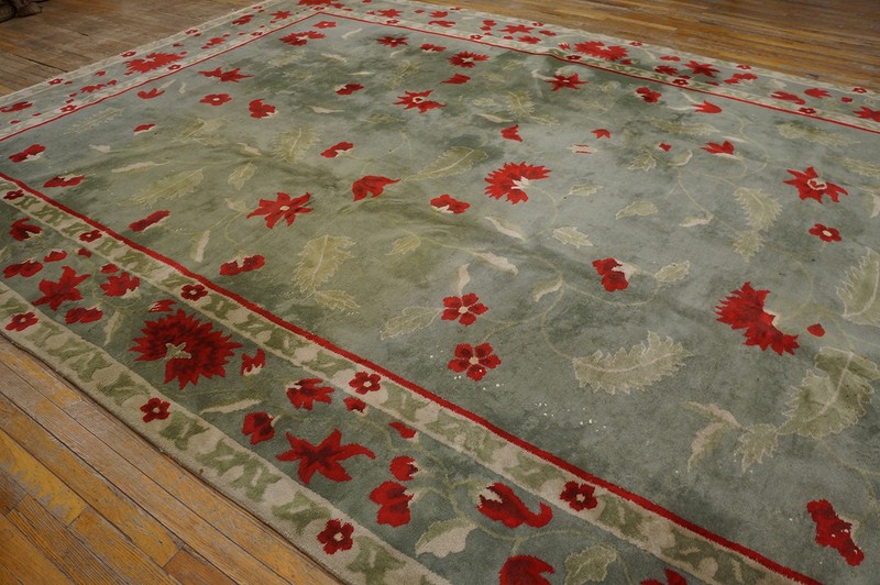 9X12 Antique Chinese Art Deco Wool Area Rug 1935 gallery