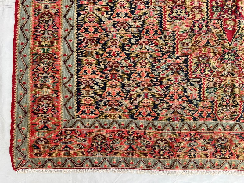 5 x 9 ft Stunning Vintage Super Fine Quality Senneh Knots Oriental Floral Kilim gallery