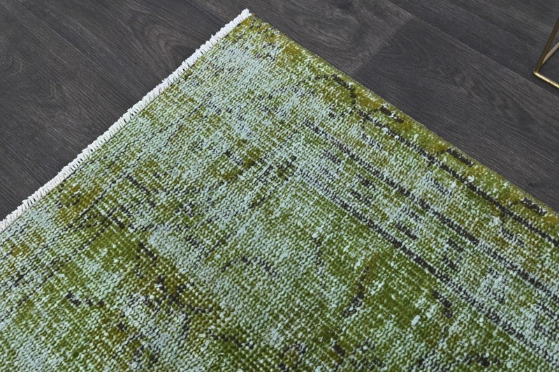 Oushak 6x10,Turkish Rug,vintage,anatolian,GREEN,kilim,Bohemian,handmade,wool gallery